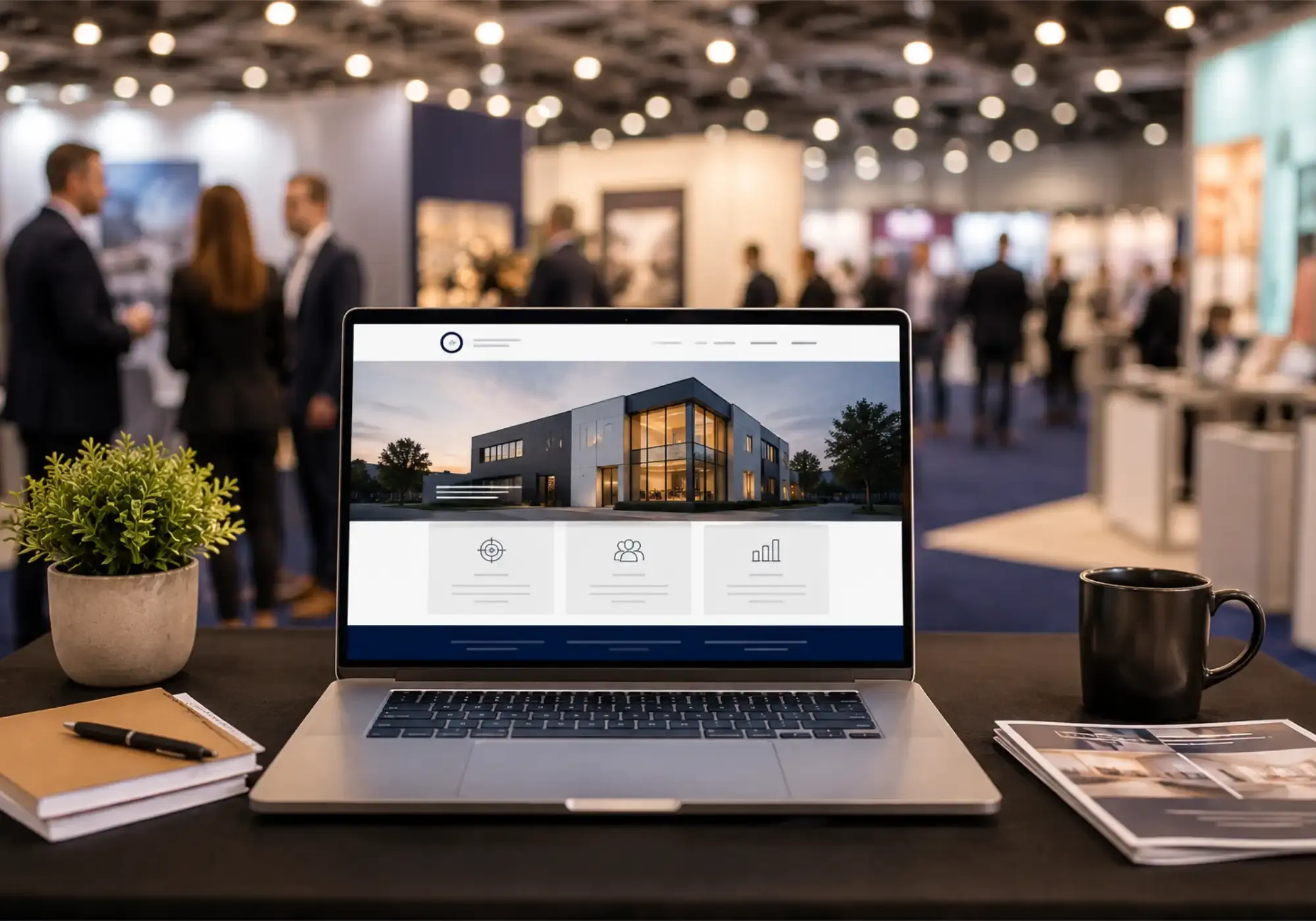 A non-profit website design displayed on a laptop screen