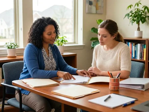 Square team collaborating with a business client